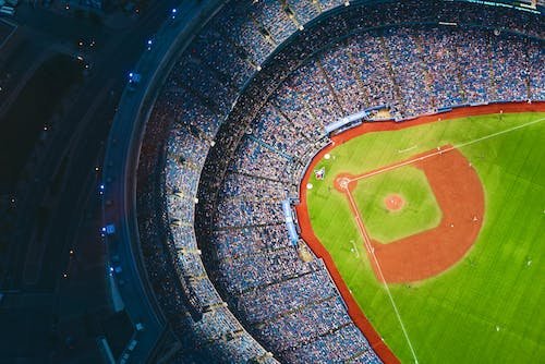 Free Aerial View of Sports Stadium during Daytime Stock Photo