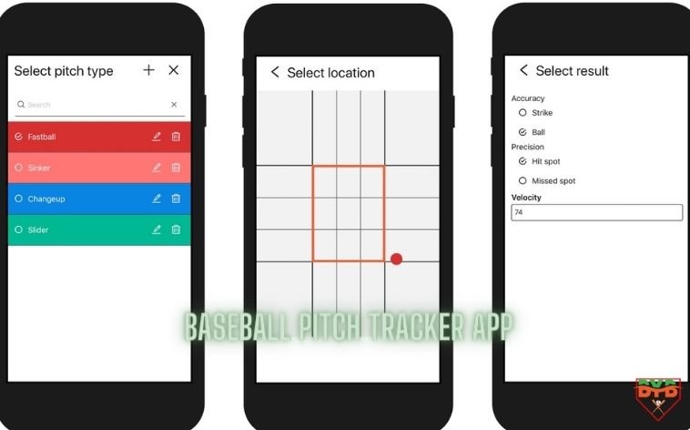 Baseball pitch tracker app